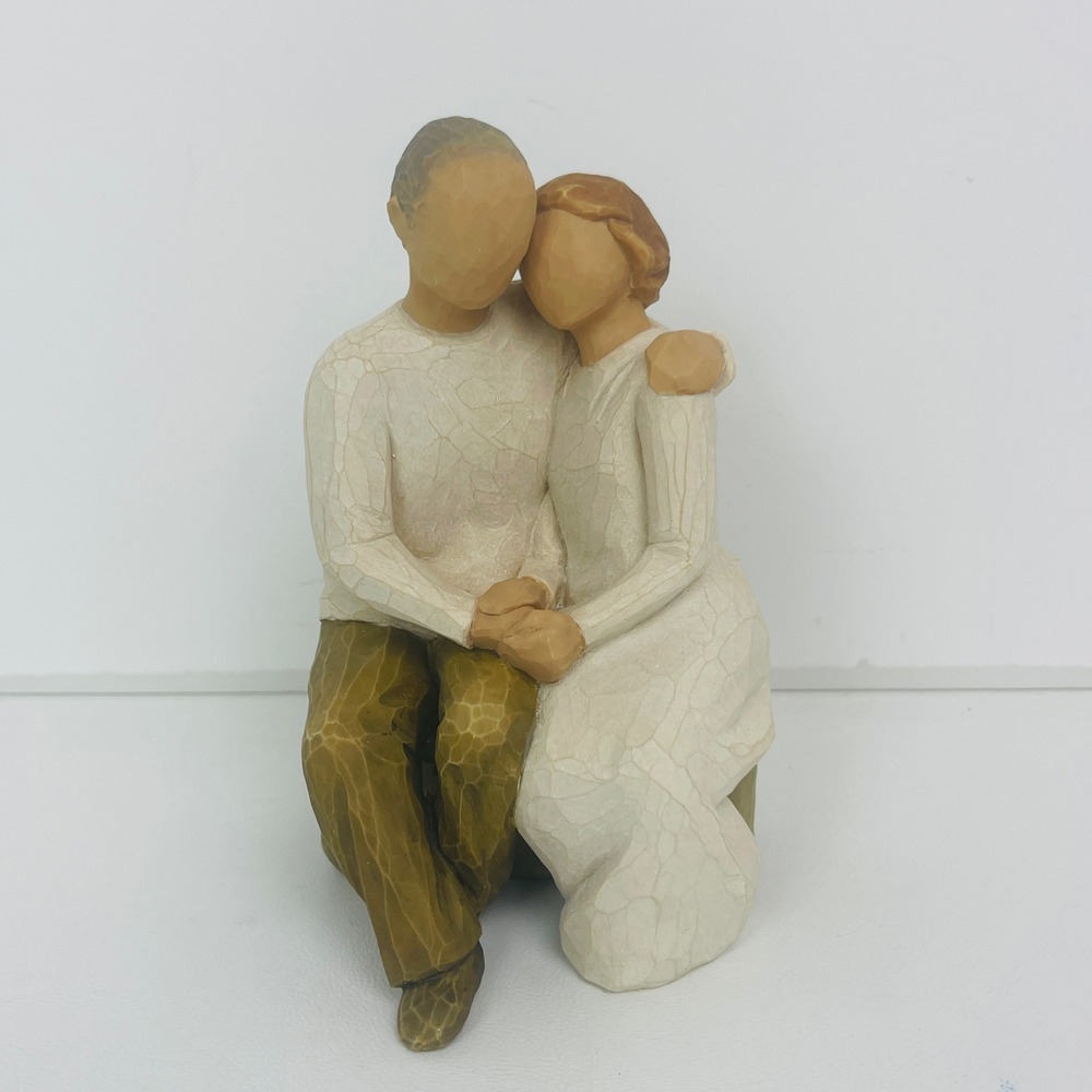 Willow Tree Anniversary Figurine Susan Lordi Couple I Love Thee Cream Brown 2007